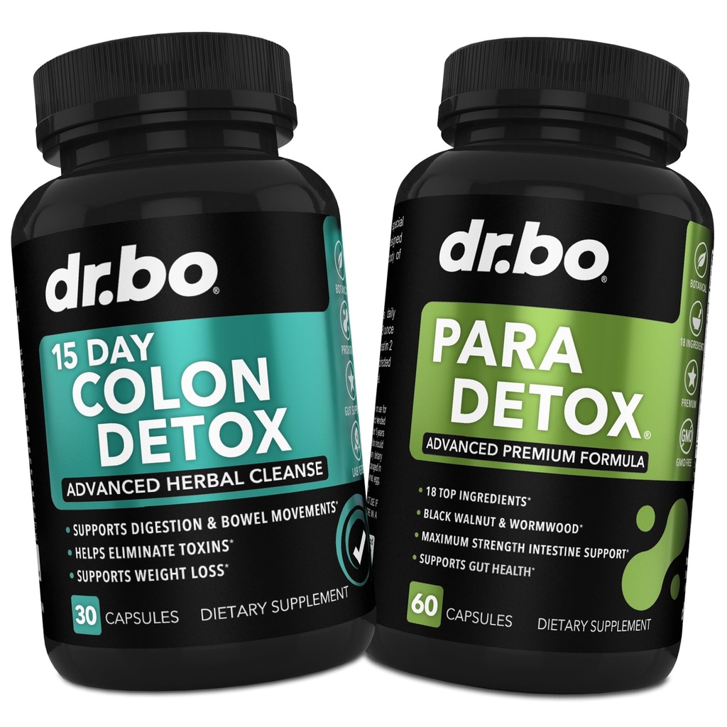 Colon Cleanser Detox & Intestinal Supplement - 15 jours Colon Cleanse Pills avec Probiotique, Wormwood, Noix Noire, Psyllium, Complexe Aloe - Suppléments de mouvement Bowel pour Stomach Bloating Gut Support