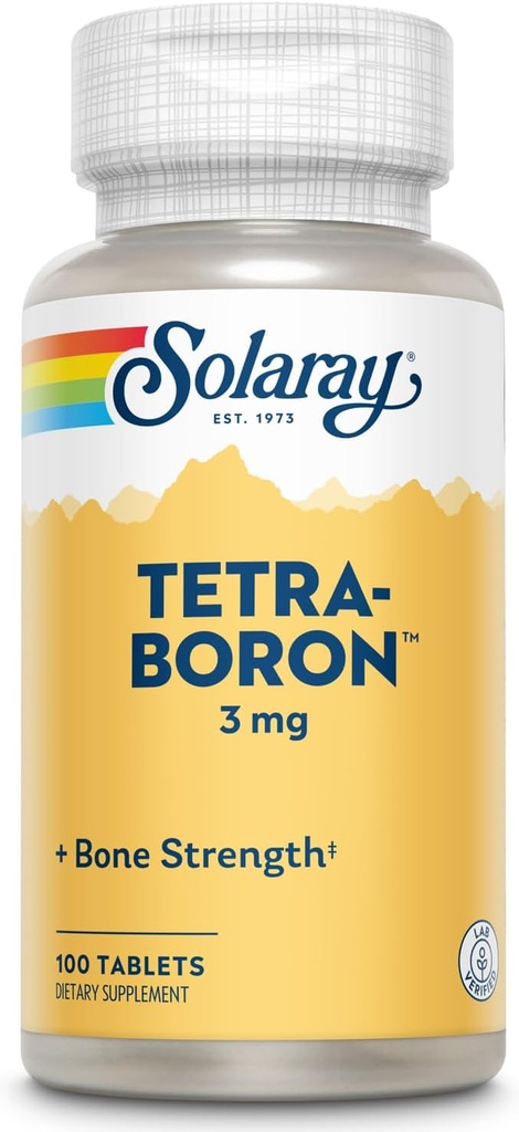 Solaray Tetra Boron 3mg Comprimés