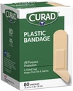 Curad Plastic Bandages .75 X 3 Inches 80 Each