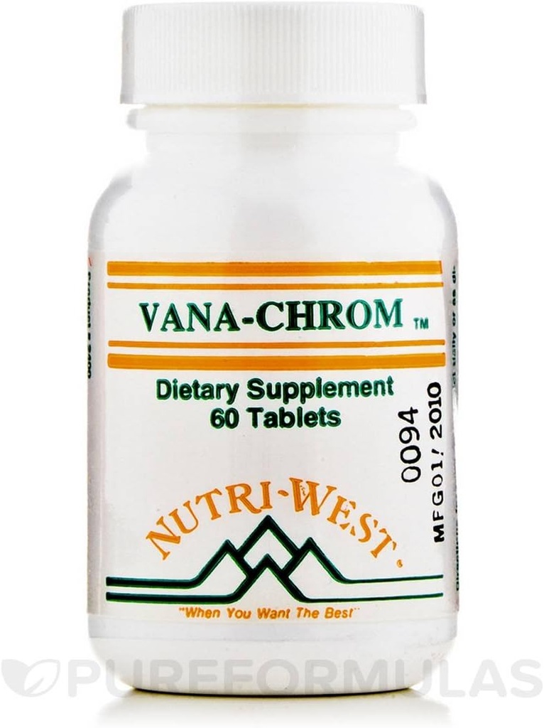 Vana-Chrom - 60 comprimés par Nutri West