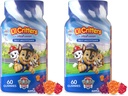 Patrouille Gummy Vites Gummy Multivitamine quotidienne pour les enfants, Vitamine C, D3 pour le soutien immunitaire Cherry, Orange et Blueberry Saveurs, 60 Gummies (paquet de 2)