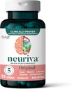 NEURIVA Supplément Cerveau original pour la mémoire, la concentration et la concentration + Apprentissage et exactitude avec Nootropics Phosphatidylsérine et neurofactor, sans caféine, 75ct Capsules