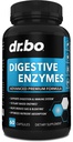 Suppléments d'enzymes digestives à base de plantes - Pilules de supplément d'enzymes super digestives pancréatiques et protéolytiques pour les femmes et les hommes - Lipase, Amylase, Bromelain, Protease & Cellulase