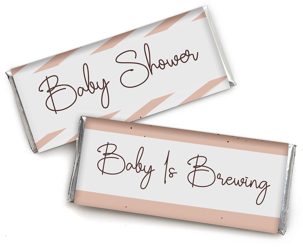 Chocolate Bar Wrapper Labels for Baby Shower Confetti, Theme Chocolate Bar Wrapper Labels- Pack of 30 Pcs (No Candy)