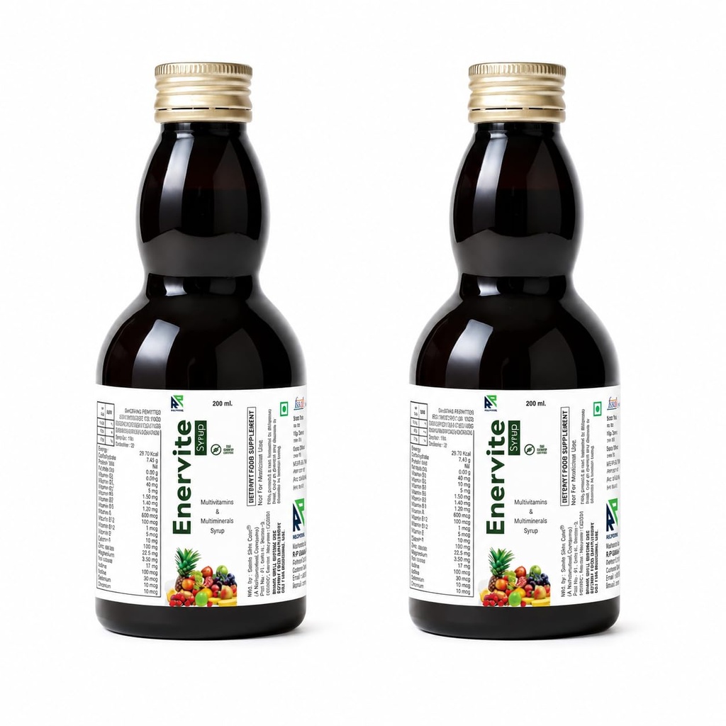 Multivitamin Syrup for Men & Women | Daily Multivitamin & Multimineral Health Supplement | Essential Vitamins & Minerals for Daily Nutrition | Supports Immunity, Energy & Overall Wellness | Nutritional Health Tonic (2x200ml)