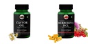 Castor-oil-vegetarian-capsules, Berberine-hcl-vegetarian-capsules Combo | Convenient Nutrition & Wellness Routine | Multi-Product Pack