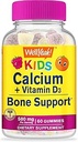 Eh bien oui Calcium 500mg + Vitamine D3 1000 UI (25 mcg) Gummies pour les enfants - Bone santé et suppite musculaire, Immune soutien Gummy, non OGM, sans gluten, mélange d'arômes de fruits - 60 Gummies
