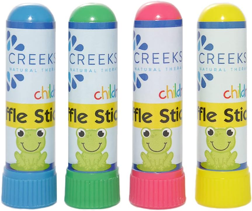 Creekside Naturals Sticks Sniffle, Inhalateurs nasaux portatifs en marche, Pocket-Sized, Aromathérapie avec des huiles essentielles naturelles