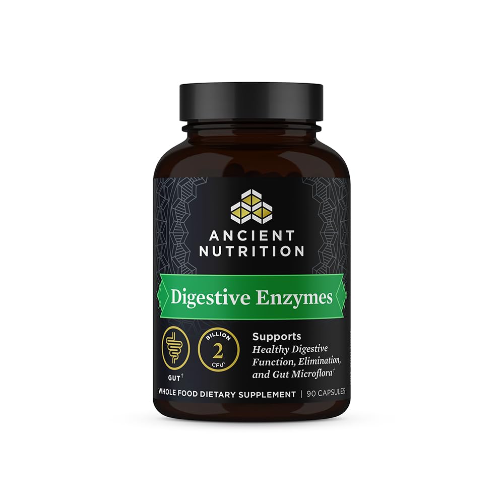 Enzymes digestives de la nutrition ancienne, soutient la santé de Gut, favorise une fonction digestive saine, 90 Ct