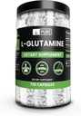 Ingrédients originaux purs L-glutamine (730 Capsules) Pas de Magnésium ou de Rice Fillers, Toujours Pure, Verified Lab