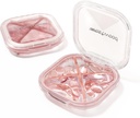 1 Pack Small Pill Organizer, 4 Compartiments, Compact Stylish Cute Travel Camping Pill Box Daily Medicine Pill Case, Portable and Hydraureproof to Stock Vitamines, Médicaments et Suppléments