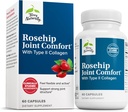 Terry Naturally Rosehip Joint Comfort - Supplément de soutien à la mobilité et à la flexibilité - Supplément avec collagène de type II - Supplément de structure et de cartilage - 60 capsules