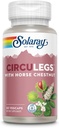 Solaray CircuLegs avec extrait de châtaigne de cheval, Gotu Kola, balai de boucher, et plus, support de circulation et de veine pour les jambes saines, garantie de 60 jours, laboratoire vérifié (30 Serv, 60 VegCaps)