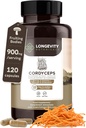 Additionnez les capsules de champignons Cordyceps bio (120).