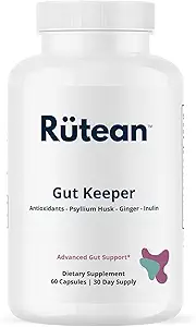 Gut Keeper - Psyllium Husk, Slippery Elm Bark, Ginger Root, Inulin - Soutien digestif et immunitaire - 60 Capsules
