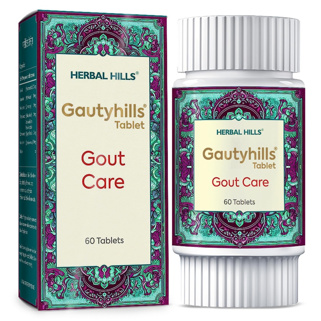 Herbal Hills Gautyhills Tablets | 60 Count | Gout Care