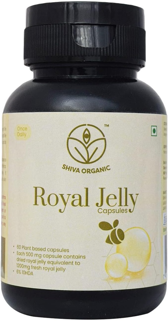 Capsules Royal Jelly - 10 HDA: 6% - Gel séché - 60 Capsules (500mg)