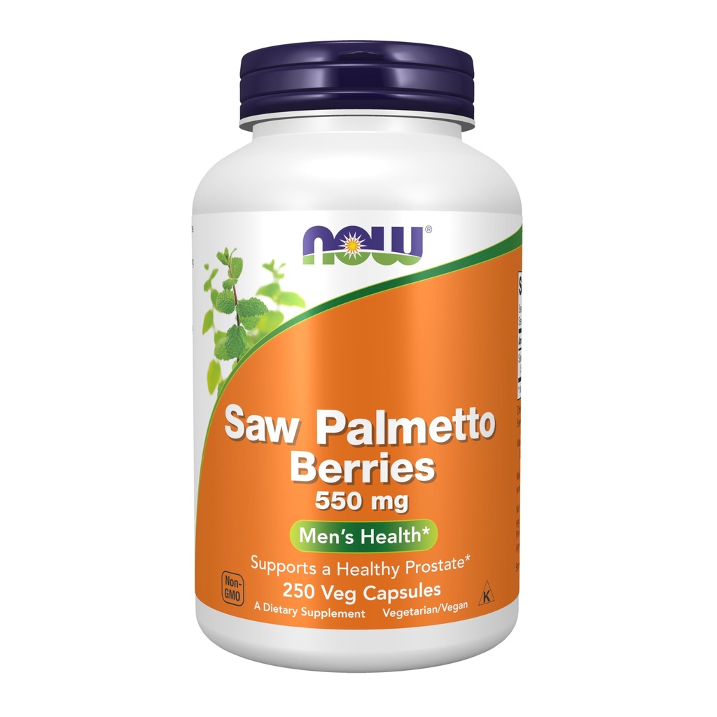 MAINTENANT compléments alimentaires, baies de palmier à scie (Serenoa repens) 550 mg, santé des hommes*, 250 gélules