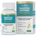 800mg Enzymes digestifs pour les hommes et les femmes avec des probiotiques et des prébiotiques organiques, 8 enzymes clés, protéase, Amylase et lipase pour Bloating, Gas Relief, Non-GMO