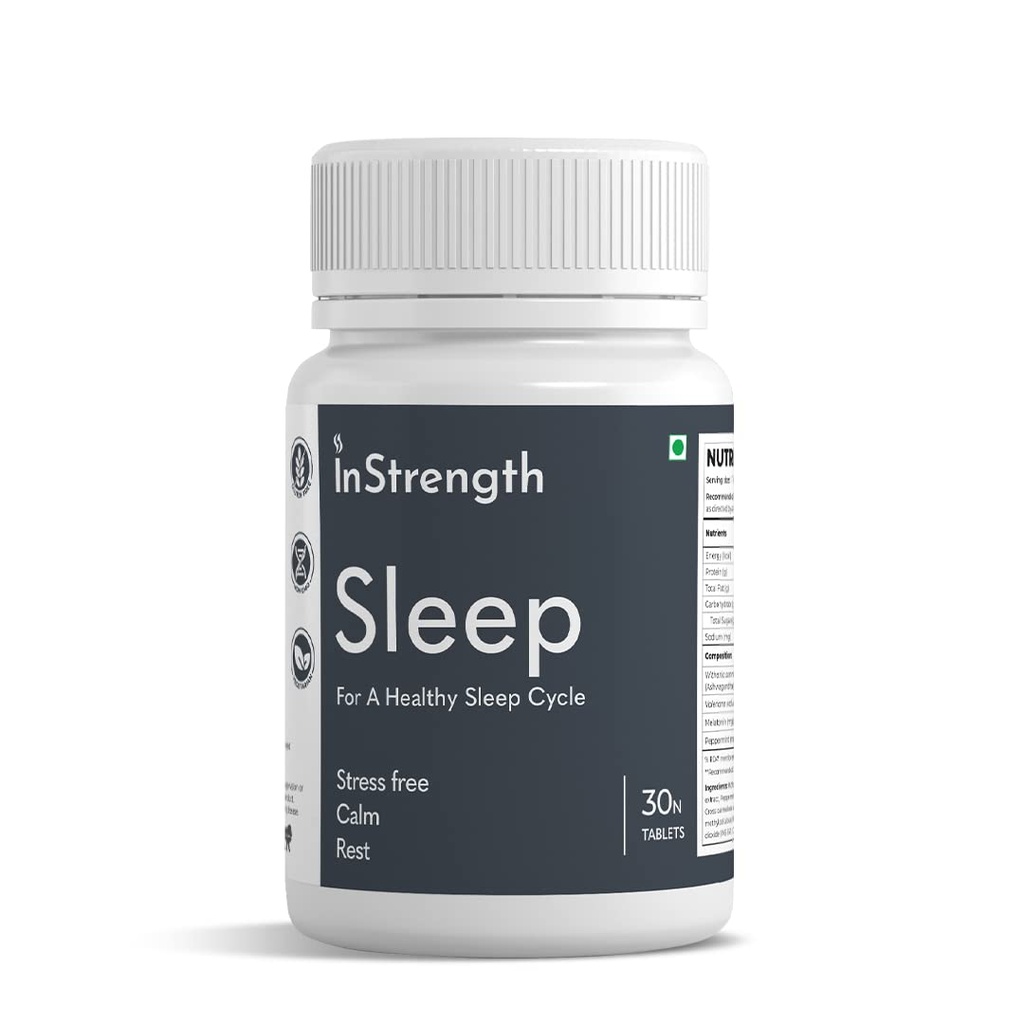 SLEEP SUPPLEMENT (SUPPORT MIND STRESS FREE & IMPROVE YOUR SLEEP & SUPPORT NATURAL SLEEP) -100% VEG - (PEOPLE'S TRUST BRAND) - 10% OFFER