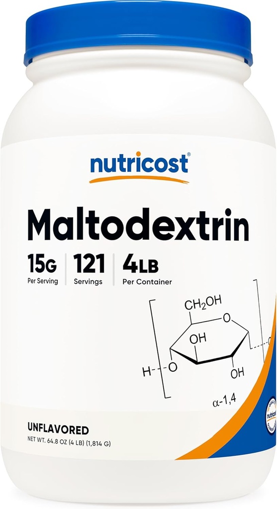 Nutricost Maltodextrin Powder 4LBS - Gluten Free, Non-GMO