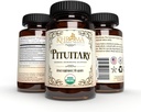 Mélange pituitaire biologique - 60 capsules de végétalien dans une bouteille de verre - pour un soutien pituitaire maximum - par Khroma Herbs