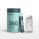 Supply6 360 Ultimate Health Powder for Women & Men | Daily Supplement with 63+Vitamins, Minerals, Probiotics, and Superfoods | Daily Greens | Gut Health supplements, Energy, Immunity