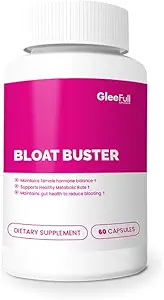 GleeFull Suppléments Bloat Buster - Bloating Relief for Women - Gut Health Supplément (1 Pack, 60 Comte)