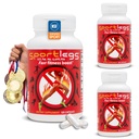 SPORTLEGS Fast Fitness Boost Pre Workout pour les hommes et les femmes, supplément acide lactique, carburant d'endurance sportive, suppléments d'endurance pour les coureurs - NSF certifié pour le sport, bouteille 120-Capsule, pack de 3