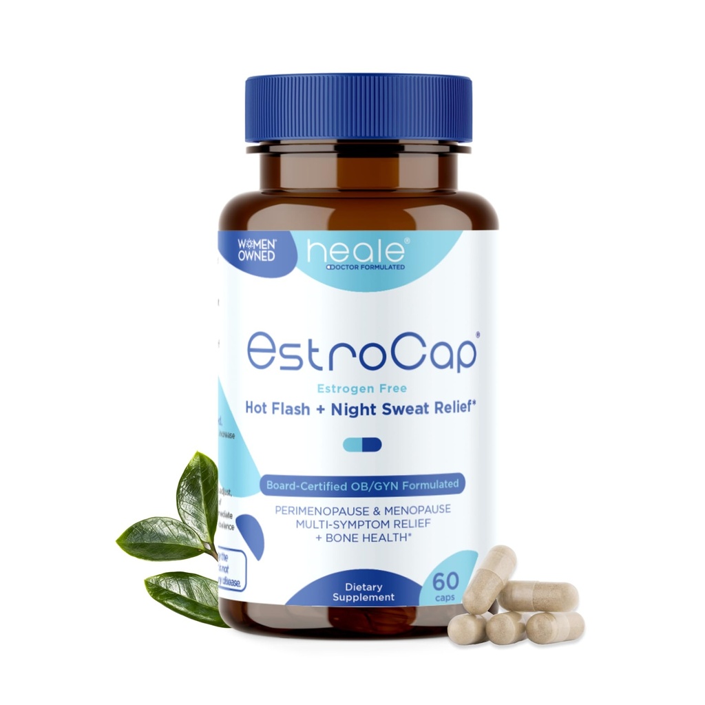 Suppléments à la ménopause pour les femmes par santé des femmes - Vitamines de soulagement ménopausées pour les éclairs chauds et les sueurs nocturnes - Aide à maintenir la santé des os et le soutien de l'humeur - Root valériane et Cohosh noir