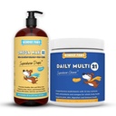 WONDER PAWS Omega Max Fish Oil Plus Daily Multivitamin Chews - pour la santé du chien, l'humidité de la peau, le système immunitaire et le bien-être quotidien - Omega Max 16 Onces - Multivitamine 60 Chews