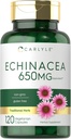 Carlyle Echinacea, 650mg, 120 capsules, supplément végétarien, sans OGM et sans gluten
