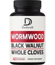 Sweet Wormwood Capsules 1500mg avec Noyer Noir & Cloves - 240 Capsules Vegan - Artemisia Annua Supplément pour l'immunité