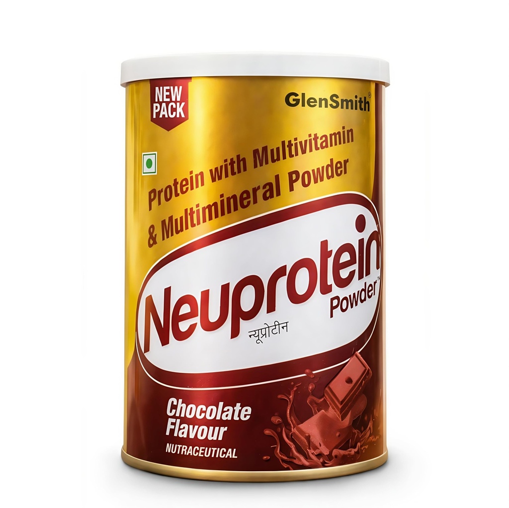 Neuprotein Powder | High Protein Nutritional Supplement | Enriched with Vitamins & Minerals | Supports Daily Nutrition & Energy | Easy to Digest | For Adults | chocolate | 200gm