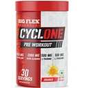 Bigflex Essential Cyclone Pre Workout Powder with L-Citruline, Beta Alanine, Taurine, Caffeine for Energy, Endurance, Strength and Focus, Green Apple and Orange Flavor, 300g, 30 Servings