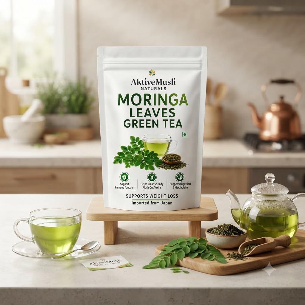 Moringa Green Tea Premium Leaf Tea 100% Natural Ingredients Green Tea