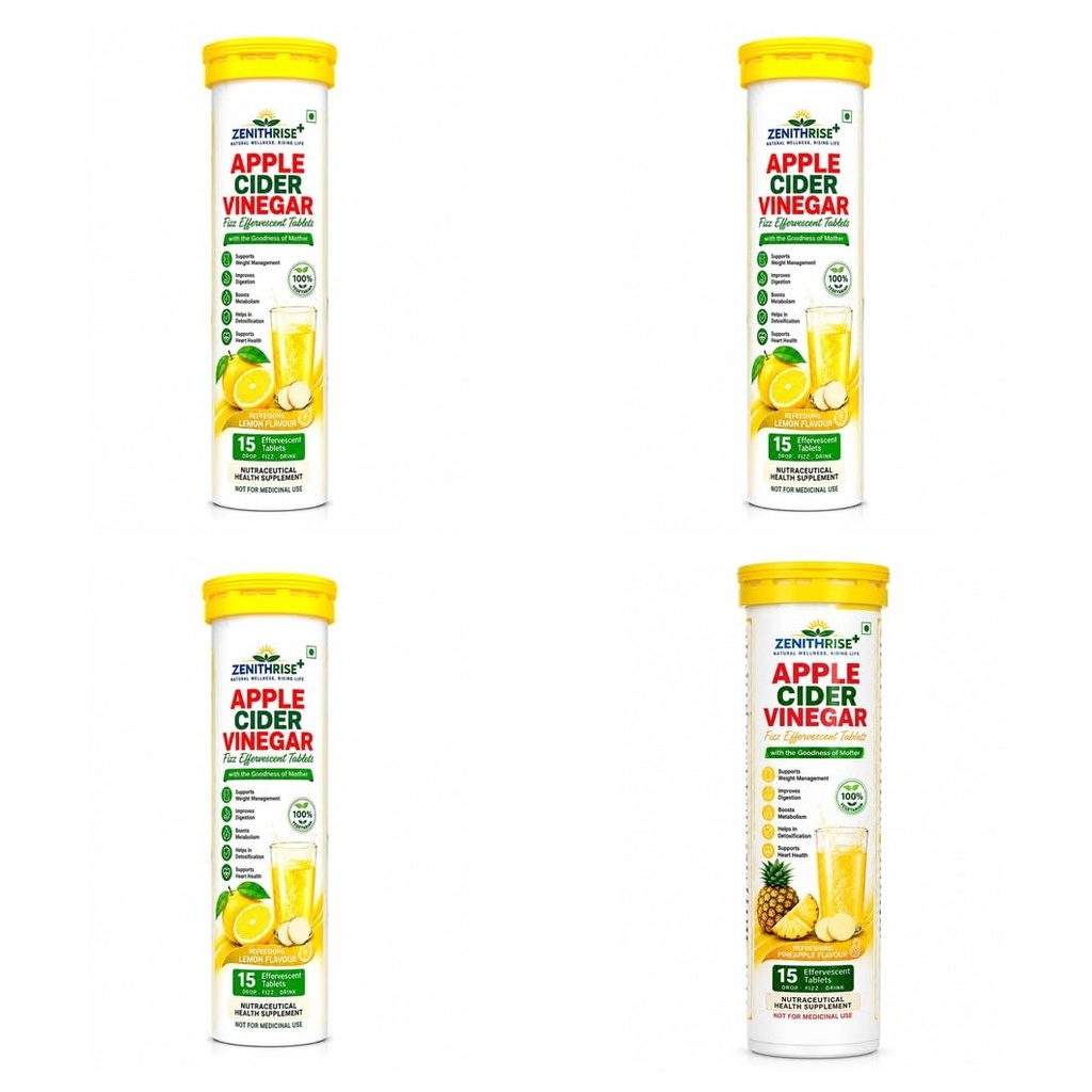 Zenithrise Plus Combo ACV Lemon 3 + ACV Pineapple 1 (4 pcs)