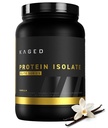 Kaged Whey Protein Isolate Elite Poudre de vanille, de caséine et de mélange de protéines de lait.