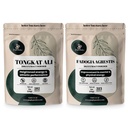 Poudres de jungle Tongkat Ali Poudre pour hommes 200:1 Extrait, Fadogia Agresti Poudre d'extrait pour hommes 50:1 Concentration 5oz Supplément