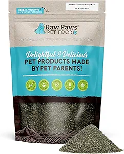 Porcs crus en poudre de Kelp biologique pour chiens et chats (16-Ounce) - Soutient la santé thyroïde, digestif et immunitaire - Kelp de mer séchée pour chiens - Supplément en poudre d'algues