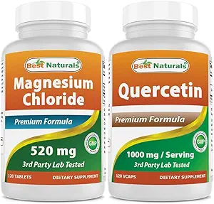 Chlorure de magnésium 520 mg et quercétine 1000 mg