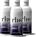 Rho Nutrition Liposomique NAD+ – Supplément liquide conçu pour soutenir l'absorption – Forme active de NAD+ Aide à soutenir la santé cellulaire normale, le vieillissement en santé, le métabolisme de l'énergie et la vitalité – 3 Pack