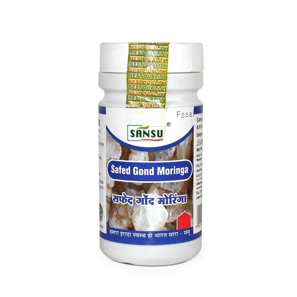 Sansu Pure Safed Gond Moringa 50g.