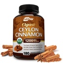 NutriFlair Ceylan biologique cannelle (Certifié 100% Ceylan biologique cannelle) 1200mg par portion, 180 Capsules - Joints, Inflammation, Antioxydant