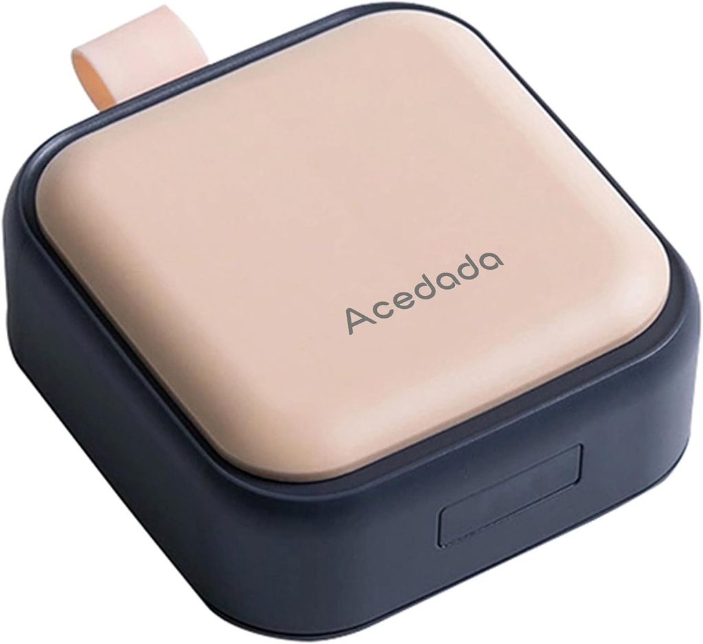 Petites Pill Case, Mignon Pill Box - Acedada Travel Daily Pill Organizer, Portable Pretty Pill Container for Purse Pocket, Compact Medicine Holder for Vitamines, Huiles de poisson, Suppléments, Rose