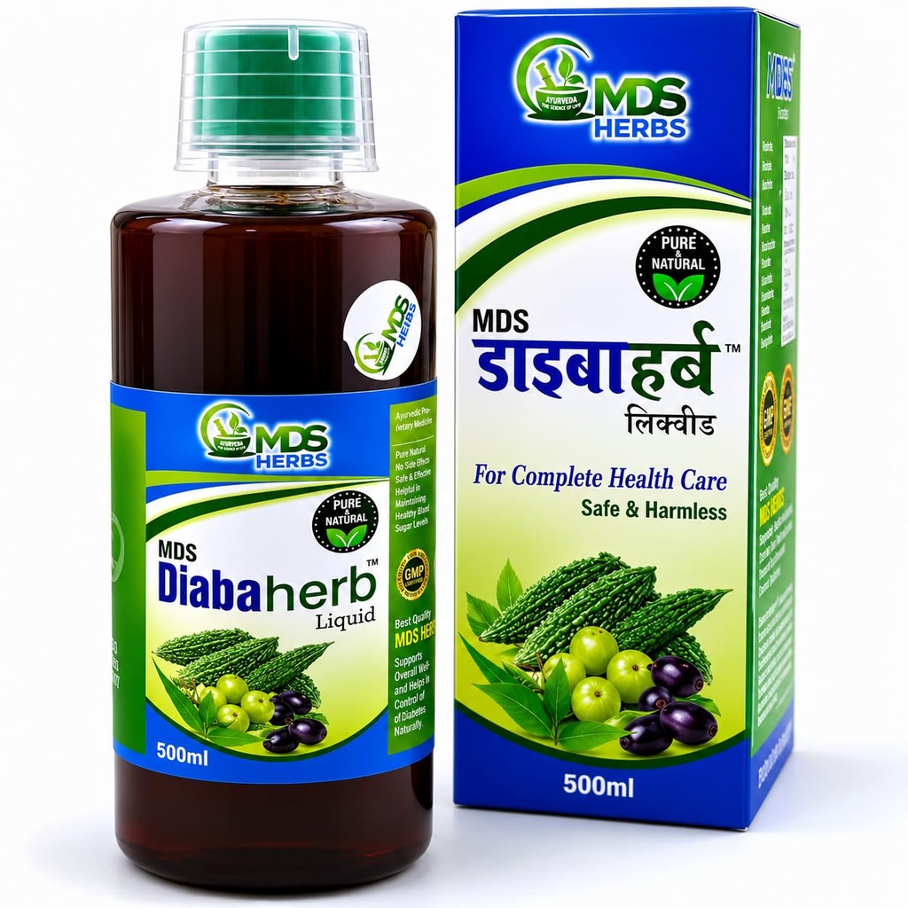 MDS Herbs Diabaherb Liquid │With Jamun, Karela & Methi │500ml