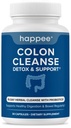 Happee Colon Cleanser & Detox for Weight Loss & GLP-1 Support - 15 Day Colon Cleanse Pills & Gut Support Probiotics Women Men - Fast Natural Laxatives Constipation Relief
