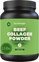 Principe Zen Aggloméré à gazon Peptides de collagène hydrolysés 1,5 lb. Poudre de protéines anti-âge pour cheveux, peau, articulations sains. Paléo Friendly, OGM et sans gluten, Bovine aux pâturages.