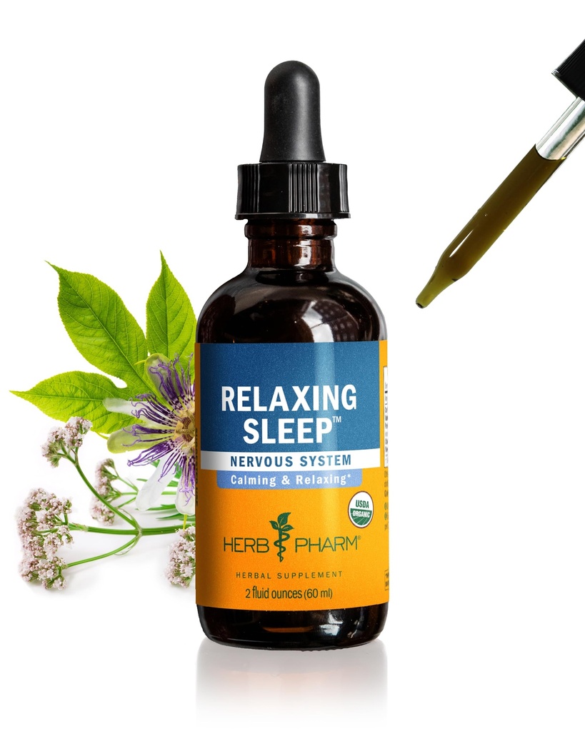 Herb Pharm Relaxing formule d'herbe de sommeil avec extrait liquide valérian - 2 Oz