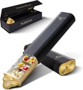 Organisateur de pilules hebdomadaires Premium, étui de pilules compactes de 7 jours pour la purse, boîte à pilules en aluminium d'or léger pour les vitamines, la médecine, les suppléments, cadeau de bien-être de luxe